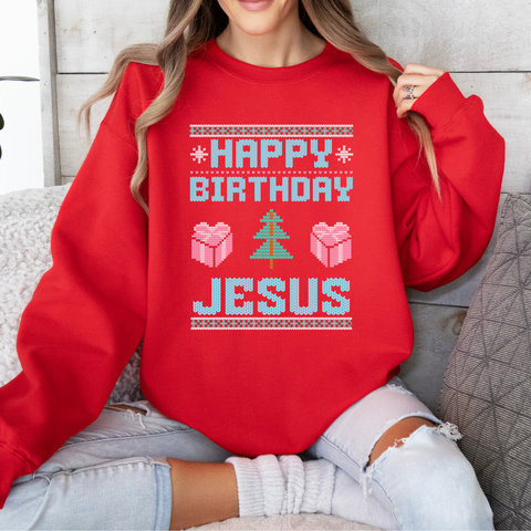 Happy Birthday Jesus Ugly Sweater